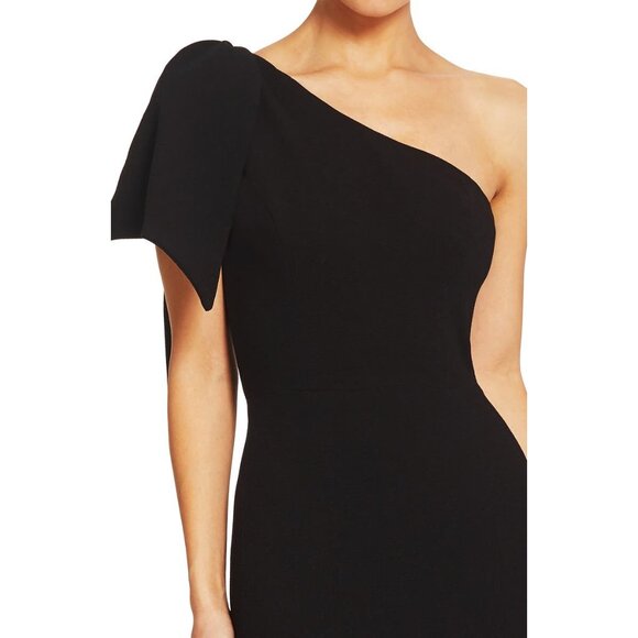 NWT Dress The Population M Black Maxi One Shoulder Gown - Picture 5 of 16